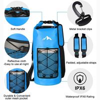 Sac à dos étanche en maille PVC 500D pour la natation, le kayak et l'escalade - Utilisation en randonnée
