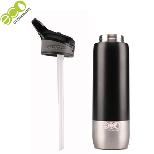 GV041 BPA الحرة لا يوجد حد أدنى 18/8 304 جدار مزدوج مقبض من الفولاذ المقاوم للصدأ غطاء مخزنة الرياضة زجاجة مع القش - Product Image 5