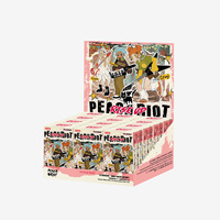 Popmart Peach Riot Rise Series Figurines d'action en PVC, Lot de 12 Boîtes Mystères, Poupées de Collection, Décoration, 100% Authentique