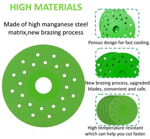 Disco da Taglio in Vetro da 100mm, Disco Diamantato <span class=keywords><strong>per</strong></span> Taglio Piastrelle, 9 Pollici - Product Image 2
