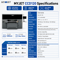Imprimante UV automatique CCD MYJET nouvelle génération avec convoyeur et positionnement visuel, haute vitesse 45 m/h, garantie 1 an, pour coques de téléphone