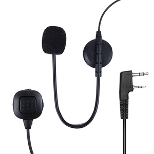कान वॉकी टॉकी पर इयरफोनिक k प्लग इन दो तरह से रेडियो हेडसेट माइक और उंगली के साथ रेडियो हेडसेट (धातु और प्लास्टिक 36 मिमी स्पीकर 20-16 खज) - Product Image 1