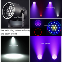 Projecteur LED Par 19x15W RGBW 4-en-1, Éclairage de Scène IP65 avec Zoom, Contrôle DMX512, en Alliage d'Aluminium, Affichage LED 4 Chiffres