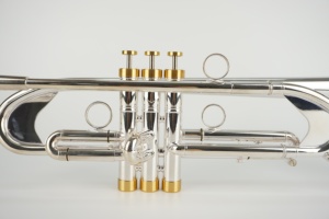 Trompeta Profesional BB de 3 Válvulas con Cuerpo de Latón Niquelado, Estilo Americano, Teclado de Agua <span class=keywords><strong>Amado</strong></span> más Pesado, Logotipo y Estuche Personalizables - Product Image 2