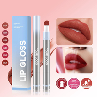 Vente en gros de gloss à lèvres mat à formule minérale de taille standard, longue tenue, hydratant, maquillage naturel pour les lèvres avec étiquetage et logo personnalisé
