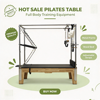 Lit de Pilates Cadillac MJD M201A en bois de chêne, réglable, portable, durable, pour usage domestique et commercial, yoga, fitness, musculation