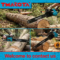 Scie à chaîne électrique Tmakota TM-CS1712 405 mm, 1800 W, puissante, avec cordon, portable, pour la coupe du bois, idéale pour l'entretien de la maison, du jardin et de la cour.