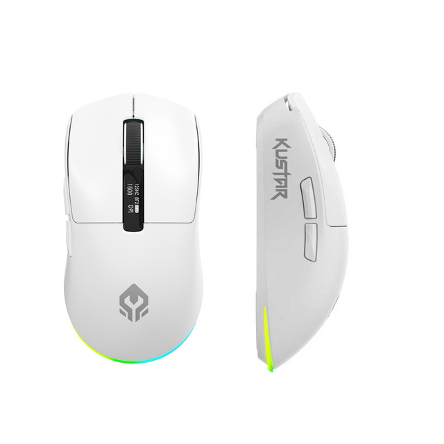 Lightweight Tri-Mode Wireless Gaming Mouse 12800 DPI RGB Backlit Light Weight 68g PC Gamer Accessories Power DPI Display