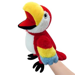 Marionetas de Peluche de Loro para Educación Infantil Temprana, Juguetes de Peluche para Interacción Familiar y Niños - Product Image 6
