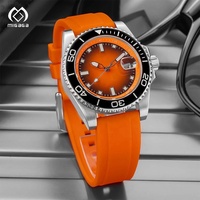 Montres de plongée automatiques professionnelles OEM, étanches, en acier inoxydable, avec mouvement NH35, verre saphir, luminescentes