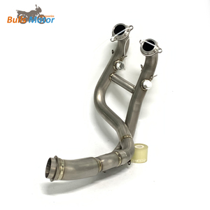 Embase d'échappement en alliage de titane pour <span class=keywords><strong>KTM</strong></span> 790/890ADV 790/890DUKE tuyau d'échappement avant de moto tuyau de courbure - Product Image 1