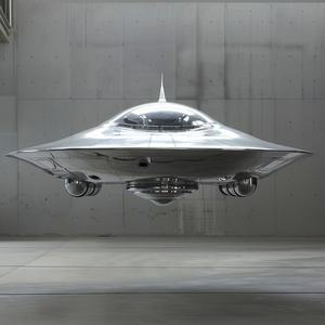 نحت تمثال <span class=keywords><strong>UFO</strong></span> حديث في الهواء الطلق الأكثر مبيعًا معدن الفولاذ المقاوم للصدأ مع طلاء أنيق مرآة النهاية - Product Image 1