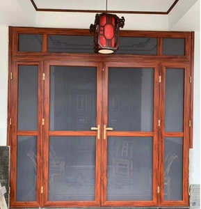 Bán Hàng Thép Không Gỉ Nhôm Hợp Kim Cửa <span class=keywords><strong>Accordion</strong></span> Phong Cách Cửa Sổ Trượt Cửa Gấp Kim Cương Lưới Muỗi Động Vật gặm nhấm Cửa Bằng Chứng - Product Image 3