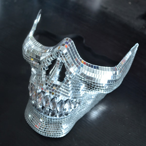 <span class=keywords><strong>Masque</strong></span> <span class=keywords><strong>de</strong></span> fête disco miroir argenté en promotion pour carnaval, bar, bal <span class=keywords><strong>de</strong></span> promo, masques <span class=keywords><strong>de</strong></span> mascarade scintillants - Product Image 6