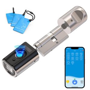 <span class=keywords><strong>WELOCK</strong></span> Easy Diy Installieren Sie das Smart Cylinder Türschloss Mini Fingerprint Zylinders chloss mit Wifi-Karte für Holztüren Euro Profils chloss - Product Image 1