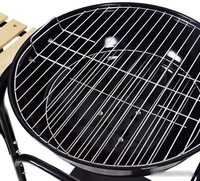 Boutique Gril sans fumée avec roues table d'appoint chariot en forme de pomme en métal sans fumée barbecue au charbon de bois pour l'extérieur