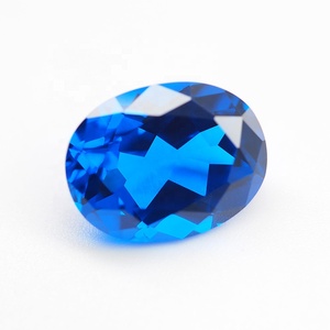 Ovale <span class=keywords><strong>pierre</strong></span> de <span class=keywords><strong>spinelle</strong></span> synthétique bleu <span class=keywords><strong>spinelle</strong></span> pierres précieuses pour <span class=keywords><strong>la</strong></span> fabrication de bijoux - Product Image 2