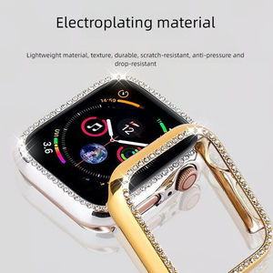 44 45mm単列ダイヤモンド衝撃防止スマートウォッチフレームカバー中空PC電気メッキ時計ケースアップルウォッチ用ウルトラ3 <span class=keywords><strong>2</strong></span> - Product Image 3