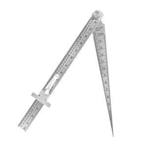 Regla cónica de acero inoxidable, herramienta de medición métrica de alta precisión para ingeniería y mecanizado de precisión - Product Image 1