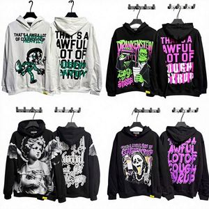 Sweat-shirt à capuche zippé pour homme, 100 % coton épais, streetwear de haute qualité, coupe oversize - Product Image 1