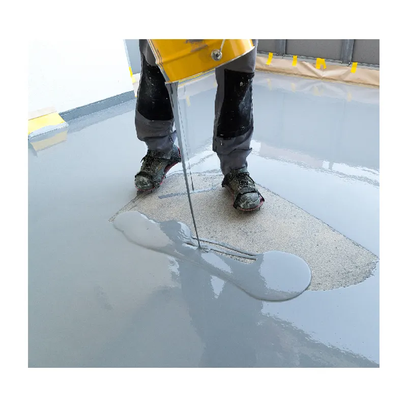 Taller Superficie de pintura epoxi residencial de alto brillo Revestimiento líquido para pisos de concreto
