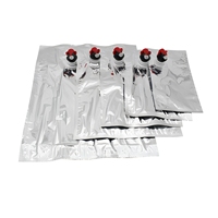 Distributeur de bavette en feuille d'aluminium 3L 5L 10L 20L personnalisé Sacs aseptiques Vanne papillon pour le stockage de la bière, du café scellé à chaud