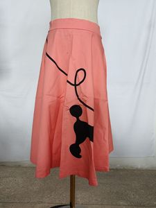 Ecowalson Retro Swing Skirt 50's 60's Poodle Rockabilly Grease Fancy Costume 1950s Girls Pinup Faldas de cintura alta - Product Image 6