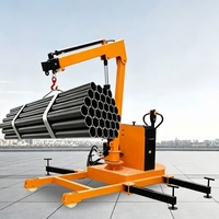 Grue de levage hydraulique montée sur la benne du camion, 1-2 tonnes, commande sans fil, grue portable pour camionnette, portée de levage de 4 m