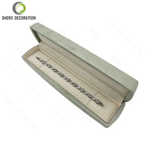 Caja de Joyería de Marca, Caja de Lujo de Alta Gama para Joyería de Diamantes, Caja de Embalaje de Joyería de Terciopelo y Gamuza Personalizada - Product Image 5