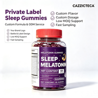 OEM ODM Mélatonine 10mg Comprimés, Gommes à la Mélatonine 50mg, Complément de Sommeil 60 Gommes, Zinc, Magnésium, Vitamine D3, L-Théanine Inclus