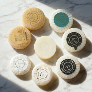 Gel douche et savon de forme originale personnalisés pour hôtel 5 étoiles de luxe, emballage éco-responsable - Product Image 6