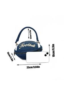 Vente en gros de sacs à main chic en forme de football américain <span class=keywords><strong>pour</strong></span> femmes <span class=keywords><strong>sac</strong></span> de soirée de mariage à la mode <span class=keywords><strong>sac</strong></span> de football Super Bowl - Product Image 2