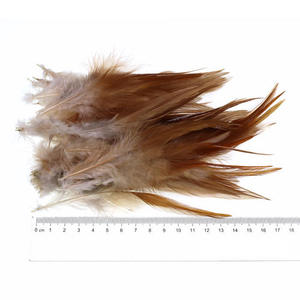 Teint Noir Selle Hackle Poulet Coq <span class=keywords><strong>Plume</strong></span> Pour Artisanat DIY Mouche Attachage Matériel Carnaval Cheveux Boucle D'oreille Accessoire Partie Déco - Product Image 2