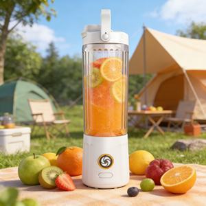 Licuadora Portátil de Alta Resistencia con 6 Cuchillas, 550 ml, Funciona con Batería, Recargable por USB, Modo Turbo, para Uso en el Automóvil y al Aire Libre, Potente para Hacer Smoothies - Product Image 2