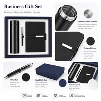 Coffret Cadeau d'Affaires Exécutif : Gobelet Isotherme, Carnet en Cuir PU, Stylo Métallique, Boîte Cadeau d'Entreprise OEM