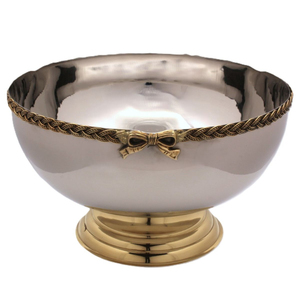 Stainless Steel Wine Bowl <b>Footed</b> Aluminium Wine Cooler Metal Champagne <b>Ice</b> Bucket With Double Ring Handles For Party & Hotel Bar - Product Image 4