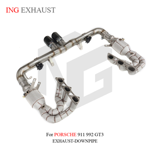 Collettori in Acciaio Inox 304 ING con Scarico Valvetronic e Valvola per Porsche 911 992 <span class=keywords><strong>GT3</strong></span> 4.0L 2021+ Ricambi Auto - Product Image 6