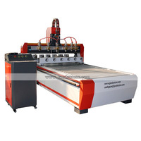 Low Price High Quality CNC Wood Engraving Machine 3D 4 Axis Rotary Multi Heads in Morocco