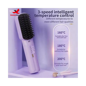 Plancha de Pelo Inalámbrica Multifuncional HQ con Descuento, Rizador de Pelo Inalámbrico Recargable por USB, Mini Plancha de Pelo para Uso Doméstico - Product Image 3