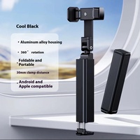 Clip pliant universel portable en alliage d'aluminium, support de téléphone de voyage, bureau à grande vitesse sur rail pour avion