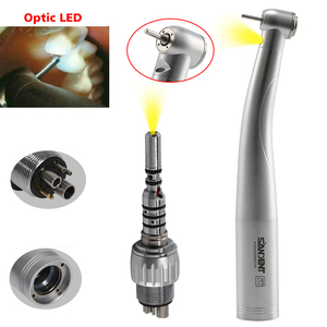 Alta qualità! Dentale LED fibra ottica 4 Spray ad alta velocità manipolo Standard testa orso in ceramica con 6 fori K-a-V-o accoppiatore - Product Image 6