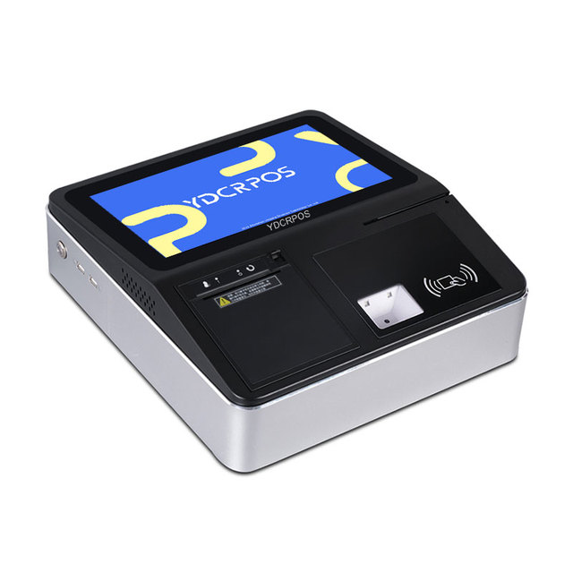 11.6 Inch Wall Mounted Desktop Touch Screen POS System Cashier Machine With 2D Scanner Thermal Printer