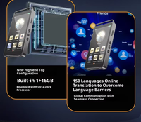 Traducteur portable Z2 hors ligne/en ligne, 138 langues, écran tactile couleur OLED, batterie 1500 mAh, Android, guide touristique, réunions