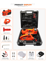 Kit d'outils d'urgence pour réparation automobile 3 en 1 Jeu de clés hydrauliques électriques pour voiture 12 volts
