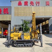 Machine de forage multifonctionnelle sur chenilles pour la forage de puits d'eau et le forage de roches