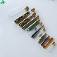 China Lieferant kunden spezifische Glas verpackungs röhrchen Glas reagenzglas mit Kork