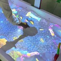 Projection holographique immersive, jeu holographique pour enfants, jeu interactif pour enfants, projection LED sur le sol, table de sable