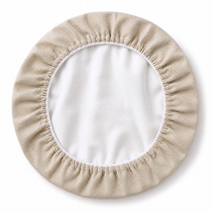 Copertura per ciotola Challah in lino, elastica, con ricamo ebraico dorato, per Shabbat ebraico, regalo per la cottura, all'ingrosso, YARMULK Yarmulk-C - Product Image 3