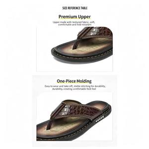 Sandalias y <span class=keywords><strong>Chanclas</strong></span> <span class=keywords><strong>de</strong></span> <span class=keywords><strong>Hombre</strong></span> con Costuras Vintage, Estilo Casual para Exteriores - Product Image 6