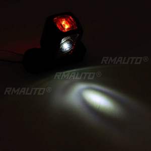 2/4/8 Piezas E9 12V 24V Luces LED Delanteras y Traseras de Posición Lateral, Lámparas Indicadoras de Contorno Blancas, Ámbar y Rojas para Camión, Camioneta, Remolque - Product Image 4